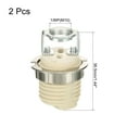 thumbnail image 2 of Uxcell G9 Light Base Socket Kit, 2 Pack Ceramic Lamp Holder Base with Socket Ring Removal Tool, White, 2 of 5