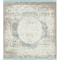 thumbnail image 4 of Unique Loom 3131292 6 x 6 ft. Olwen New Classical Round Rug, Light Green, 4 of 10