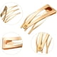 thumbnail image 3 of KC Gold24 Piezas Pinzas para el Cabello de Doble Agarre Pinzas para el Cabello de Metal Pasadores para Hacer Cabello, Suministros de Salón (kc Gold), 3 of 5
