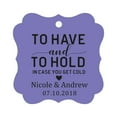 thumbnail image 1 of Darling Souvenir To Have and To Hold In Case You Get Cold Wedding Party Favor Hang Tags Custom Bonbonniere Gift Tags-Lavender-50 Tags, 1 of 1