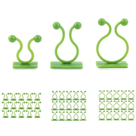 

120Pcs Green Invisible Wall Vine Fixing Clip Plant Climbing Fixing Device Self-Adhesive Fixing Hook Vine Fixing Device