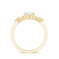 thumbnail image 3 of Rosec Jewels Vintage Style Ethiopian Opal Oval Engagement Ring - 1.2 Ct - AAA Quality - Opal Diamond Ring - with Jewelry Box, 14K Yellow Gold, US 11.00, 3 of 10