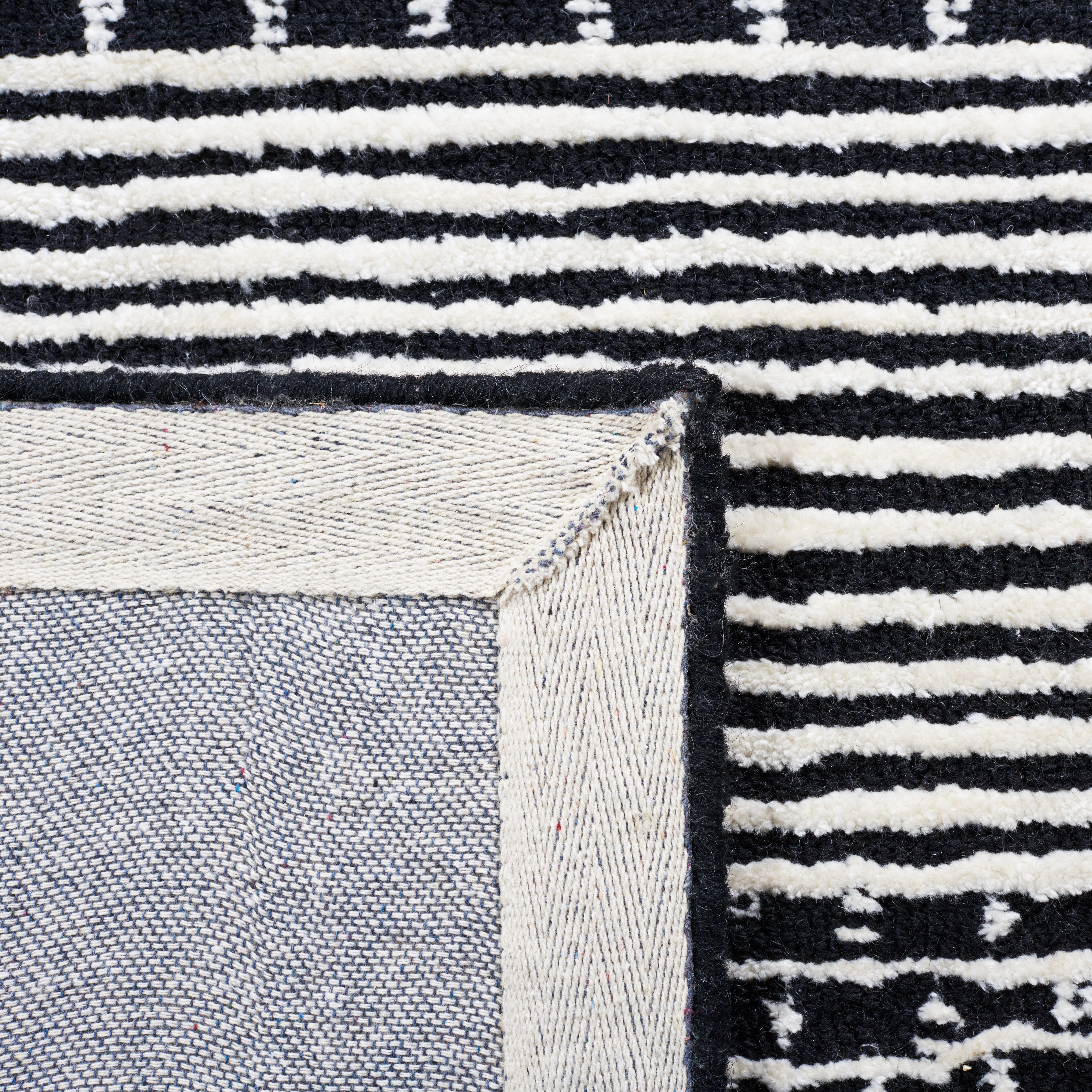 SAFAVIEH Glamour Andreas Geometric Area Rug, Black/Ivory, 8' x 10'