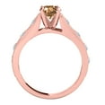 thumbnail image 4 of Aonejewelry 1 Ct. Halo Unique Design Morganite and Diamond Engagement Ring Crafted In 14k Solid Rose Gold, 4 of 4