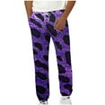 thumbnail image 2 of Runfenguu Sweatpants For Men Golf Pants Men Men Print Fashion Casual With Pockets Elastic Waist Long Pants Sweatpants Trousers Mens Hiking Pants, 2 of 4