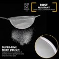 thumbnail image 2 of Sieve Set In Three Different Sizes - Metal Sieve Made Of Stainless Steel, Fine Mesh Sieve - Kitchen Sieve Stainless Steel, 2 of 5