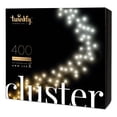 thumbnail image 2 of Twinkly Smart Decorations 400 LED Amber and White Cluster Lights, (2 Pack), 2 of 12