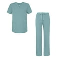 thumbnail image 1 of Adar Universal Unisex Scrub Set - Unisex V-Neck Scrub Top & Tapered Drawstring Scrub Pants, 1 of 7