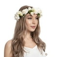thumbnail image 2 of beishanbush Heardband Women Flower Hair Garland Headband Floral Wreath Hairband White, 2 of 4
