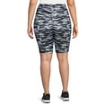 thumbnail image 3 of Terra & Sky Women’s Plus Size Bike Shorts, 10" Inseam, 2-Pack, Sizes 0X-5X, 3 of 5