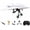One, variant on RC Paper Airplane Kit, DIY Electric Remote Control Plane with Gyro Stabilizer and Dual Propellers, 2.4GHz Foldable Fixed Wing Glider Conversion Kit for Beginners and Hobbyists (One)