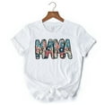 thumbnail image 6 of Daisy Floral Mama T-Shirt, Colorful Retro White Tee for Stylish and Cheerful Women, 6 of 6