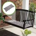 thumbnail image 2 of EazyTech Tufted Indoor/Outdoor Swing Bench Cushion High Back Chair Cuhion for Office Home Chair Patio Garden Furniture Loveseat Cushions 39.5x18in Gray, 2 of 7