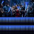 thumbnail image 1 of Varitas de fibra óptica azul YOFOBU con iluminación LED, 60 unidades, para fiestas, 1 of 7