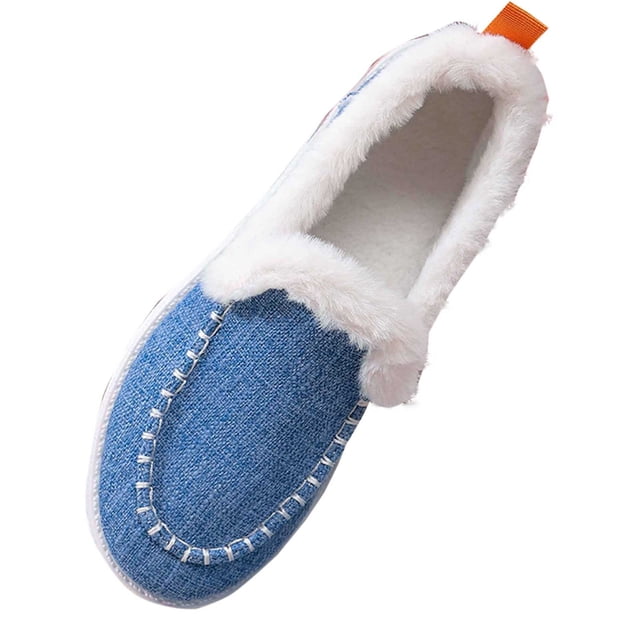 Bottes d'Hiver pour Femmes Chaussures Plates Intérieur Extérieur Décontractées