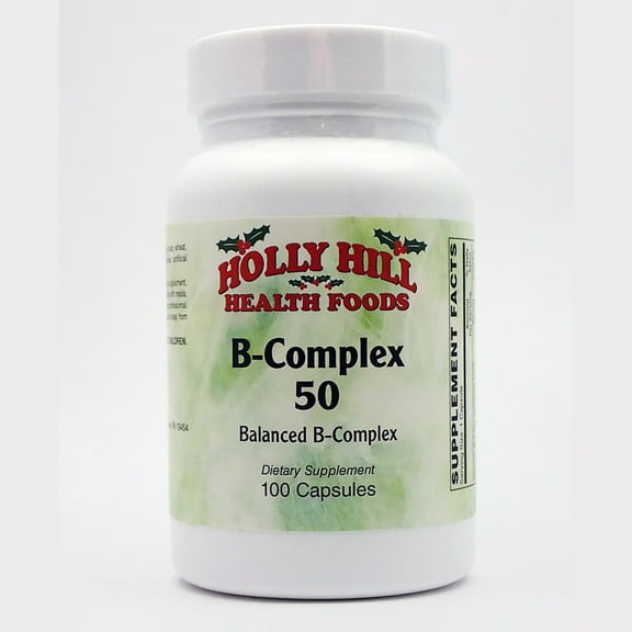 Holly Hill Health Foods, B Complex 50, 100 Capsules