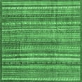 thumbnail image 1 of Ahgly Company Indoor Square Abstract Emerald Green Modern Area Rugs, 3' Square, 1 of 4
