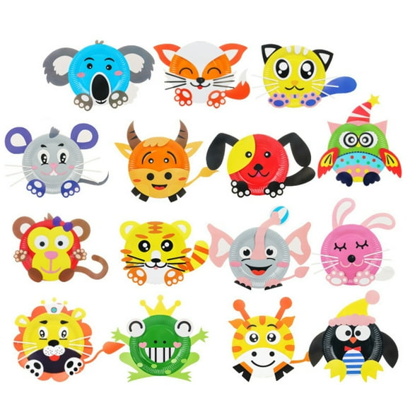 Paper Plate Set DIY Handmade Creative Funny Disposable Plate Paper Dish