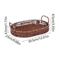 thumbnail image 2 of Woven Storage Basket with Handles — Versatile Plastic Fruit, Snack, and Bathroom Organizer for Home, Kitchen, and Office Decor, 2 of 5