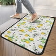thumbnail image 4 of Yellow Lemon Fruit Olives White Pattern Door Rugs,Washable Non Slip Door Mats Indoor,Decorative Door Mats,Entry Mat Indoor for Entrance,Bedroom,Kitchen,Bathroom,30"x17", 4 of 6