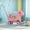 Pink, variant on Montary Toddler Rocking Horse Balance Bike/ Baby Rocking Horse Toy w/ Push Handle, Backrest & Board - Ages 1-3 Years(Pink1)