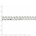 thumbnail image 2 of Sterling Silver 9.75mm Close Link Flat Curb Chain Necklace - 56.6 Grams - 24 Inch, 2 of 2
