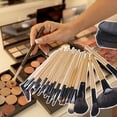 thumbnail image 3 of 24 Uds juegos de brochas de maquillaje suaves con bolsa de rodillo herramientas de maquillaje para regalos de mujeres , Colco Pinceles de maquillaje, 3 of 8