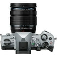 thumbnail image 3 of Olympus OM-D E-M5 Mark III Mirrorless Camera with 12-45mm Lens (Silver) with Advanced Accessory Bundle: SanDisk 128GB Extreme SDXC, Universal Speedlite & Much More (31pc Bundle), 3 of 10
