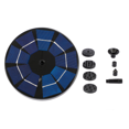 thumbnail image 2 of Solar Fountain Solar Pond Pump with 1W Solar Panel Solar Fountain Solar Floating Fountain Pump with 6 Fountain Styles for Garden Bird Bath Pond Fish Tank (3W), 2 of 3