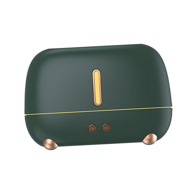 GROWTH TANK Air Humidifier USB with Realistic Flame Essential Oil Mist Maker Green