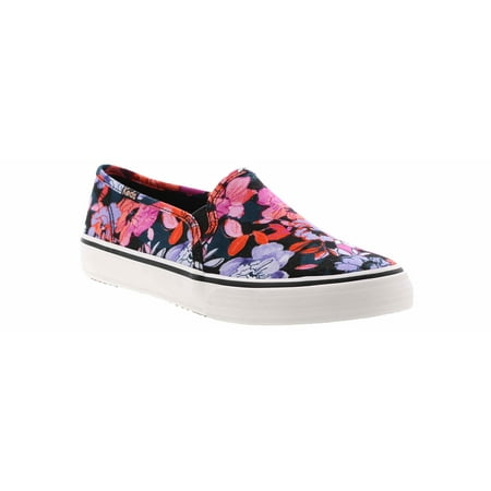 Keds DOUBLE DECKER TWILL FLORAL Sneaker Navy in Size 8.5
