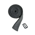 thumbnail image 3 of Sharplace Women Wool Overcoat Waist Belt Portable Waist Tie Waist Belt for Shopping Street Dark Gray, 3 of 9