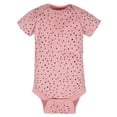 thumbnail image 5 of Gerber Baby Girl Short Sleeve Onesies Bodysuits, 4-Pack, 5 of 6