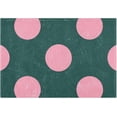 thumbnail image 4 of Dreamtimes Trendy Polka Dot Pink Bathroom Rug Set 2PCS Ultra Soft Bath Rugs, Non Slip Absorbent Shaggy Bath Mat Set with U-Shaped Toilet Mat (17.3"x13.4"& 23.6"x15.7"), 4 of 6