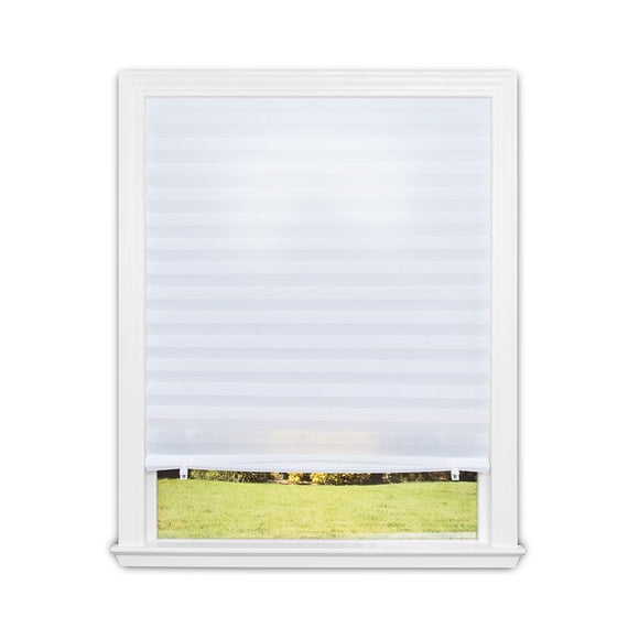 Redi Shade No Tools - visualización de Tela Plisada Original para filtrar la luz, Color Blanco, 36 Pulgadas de Ancho x 72 Pulgadas de Largo, Paquete de 2
