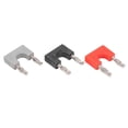 thumbnail image 4 of 1Set U38 4mm Banana Plug Copper Nickel Plated Double Row Banana Connector Red Black Gray Couple Banana Plug, 4 of 5