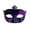 A005- Purple, variant on Masquerade Mask for Men, Blue Glitter 7 Inch Half Face Halloween Mask, Decorative Mask for Masquerade Party Halloween Party Mardi Gras Events, 1 Pack