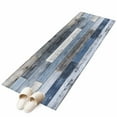 thumbnail image 6 of Blue Brown Farmhouse Kitchen Runner Rug 2x6 Washable Runners for Hallway Non Slip Vintage Wooden Country Large Area Rug Indoor Floor Carpet for Bathroom Laundry Entryway Bedroom Living Room, 6 of 8
