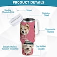 thumbnail image 4 of 30 oz Stainless Steel Tumbler Vacuum Insulated Leak Proof Stainless Steel Coffee Cup Water Bottles Cartoon Christmas Dogs, 4 of 9