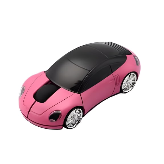 GJX Mini Car Shape 2.4G Wireless Mouse with USB Receiver for Notebooks Desktop Computers