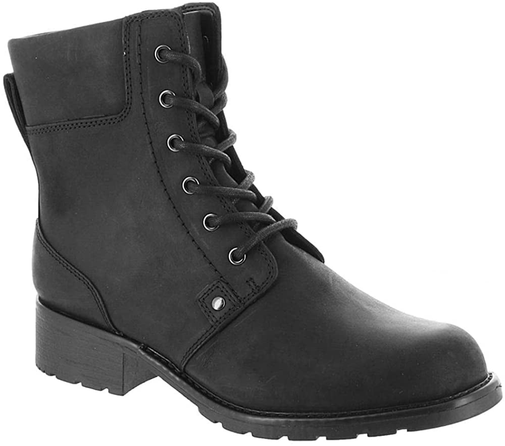 Clarks Women's Orinoco Spice Ankle Boot, Black Leather, 10W | Walmart ...