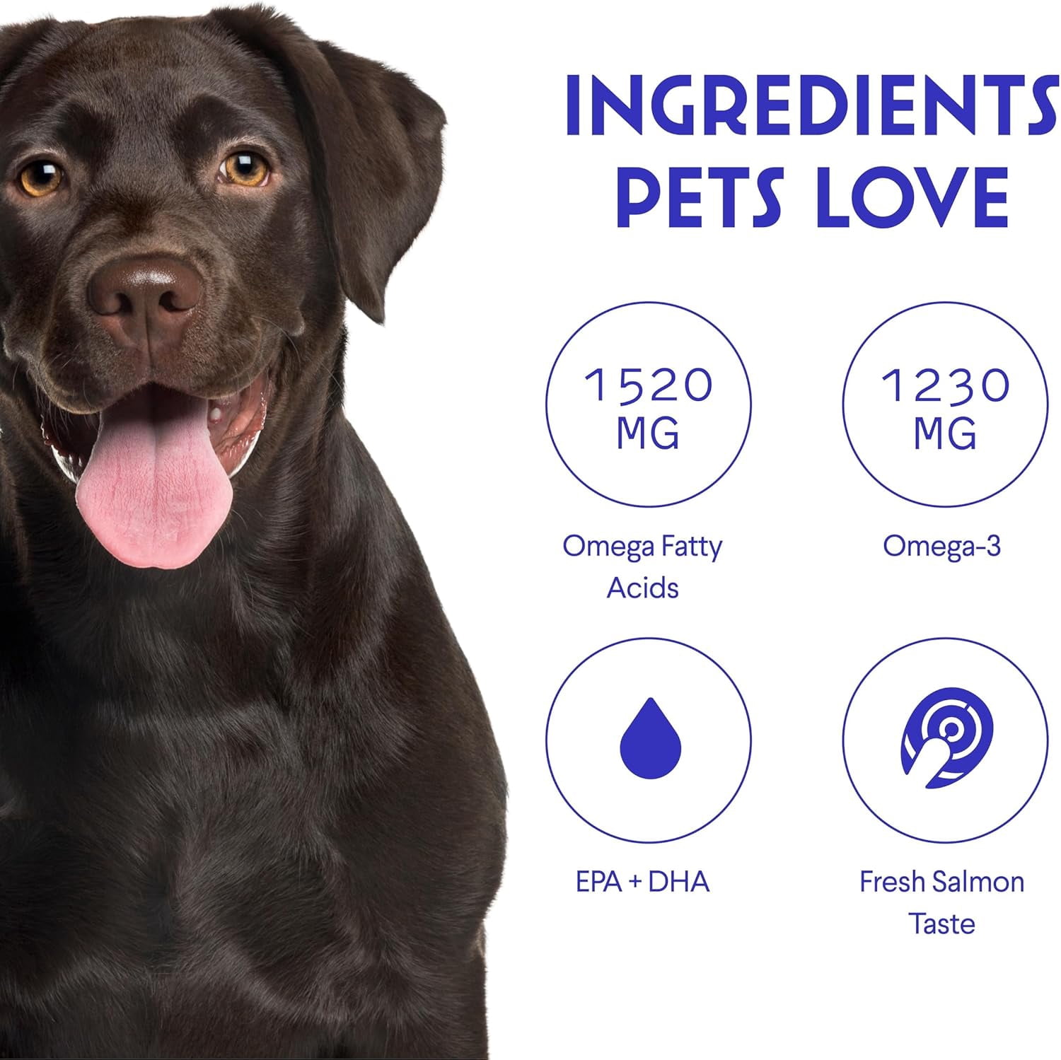 Fish Oil for Dogs-Omega 3 from Salmon, Cod & Krill – Skin, Immune, Joint & Heart Support – 16 oz