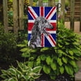 thumbnail image 2 of Scottish Deerhound with English Union Jack British Flag Garden Flag, 2 of 2