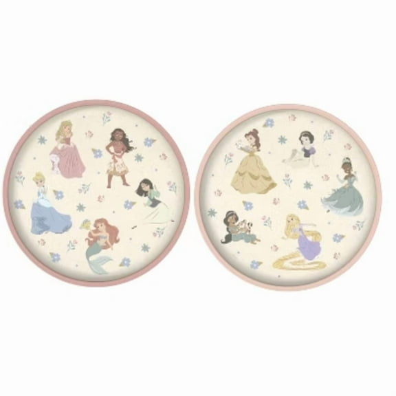 Zak Designs 2pk 8" Princess Melamine Bamboo Plates