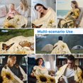 thumbnail image 5 of Sunflower Cooling Blanket, Lightweight Breathable Summer Throw Blanket with Double Sided Cold Effect,Retro Butterfly Spring Floral Botanical Picnic Beach Blankets Bed Sheet for Hot Sleepers 60"x80", 5 of 8