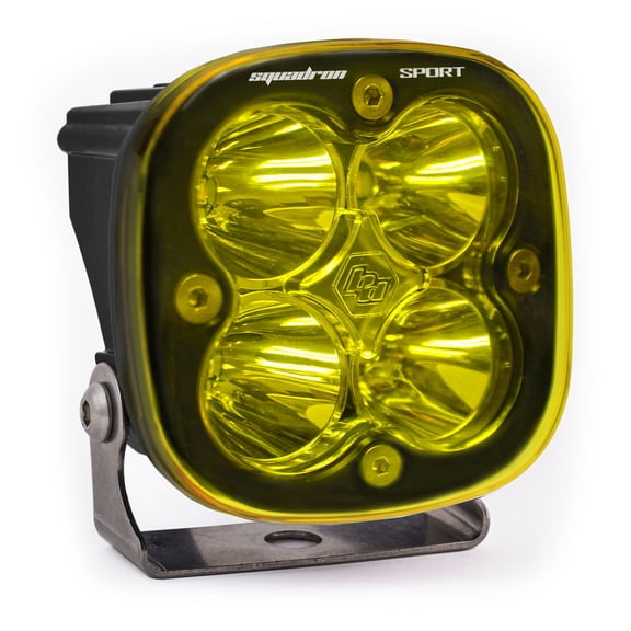 Baja Design 550011 LED Light Pod Spot Pattern Clear Amber Black Squadron Sport