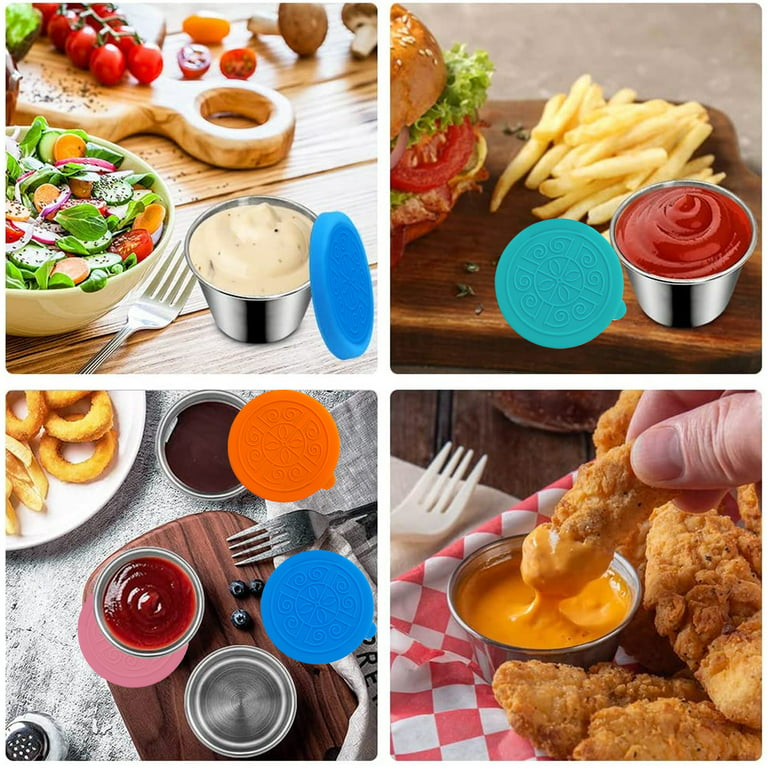 Dipping Cup Stainless Steel Sauce Cup Reusable Easy To Clean Portable  Seasoning Dishes For Home Picnic - AliExpress