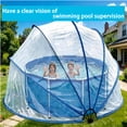 thumbnail image 4 of 16FT Retractable Pool Cover with Fiberglass Poles, Transparent PVC Film Pool Enclosure, Outdoor Pool Fence for Above-Ground Pools, Quick Installation, Solar Heating & Debris Protection, 4 of 7