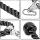 thumbnail image 3 of Fitness Rope for Triceps & Biceps, 28" Gym Cable Accessory Black, 3 of 5