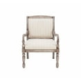 thumbnail image 3 of Watson Accent Lounge Chair, Graywash with Tonal Beige Linen Stripe Fabric, 3 of 9